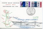 1964 FORTH BRIDGE ORD. GREAT BRITAIN QE2 ILLUS FDC S.QUEENSFERRY PMK SIGNED VGC