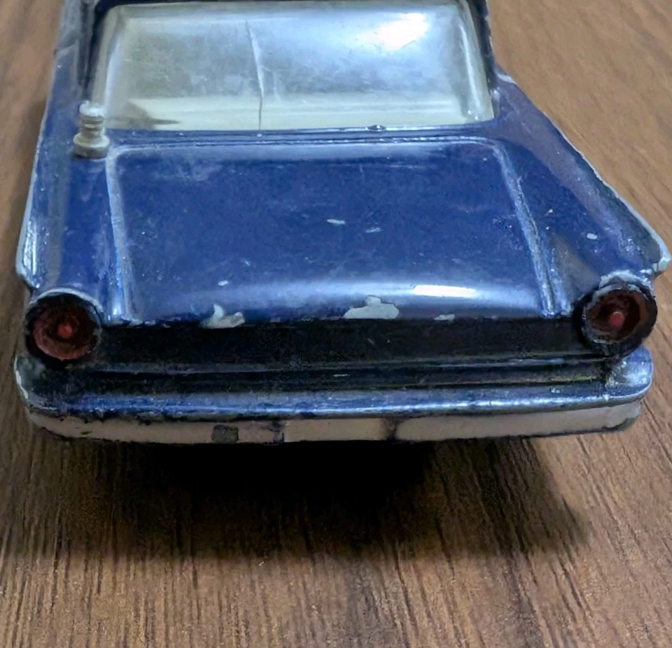 Coche patrulla Dinky Ford Fairlane RCMP 264G azul 1962 hecho en Inglaterra Meccano Foto 4 de 4