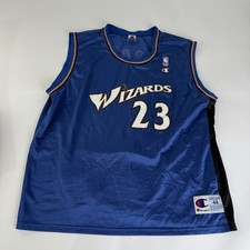 Washington Wizards NBA Jersey Michael Jordan Champion Size Large Blue Authentic