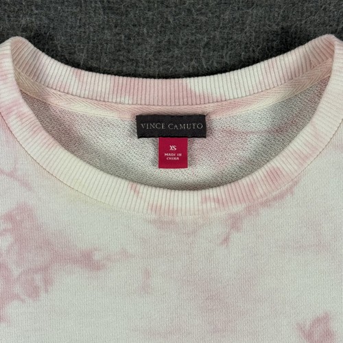 Vince Camuto Dress Womens Extra Small Pink White Tie Dye Dusty Blossom Casual XS - Picture 2 of 9