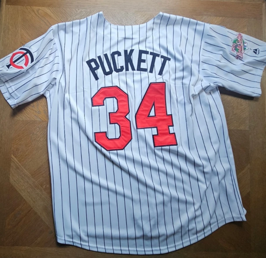 Kirby Puckett #34 Minnesota Twins 91' World Series Cooperstown Jersey "Puck" HOF - Image 2 of 2
