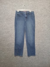 Gloria Vanderbilt Amanda High Rise Tapered Jeans Womens Size 8 Short Dark Wash