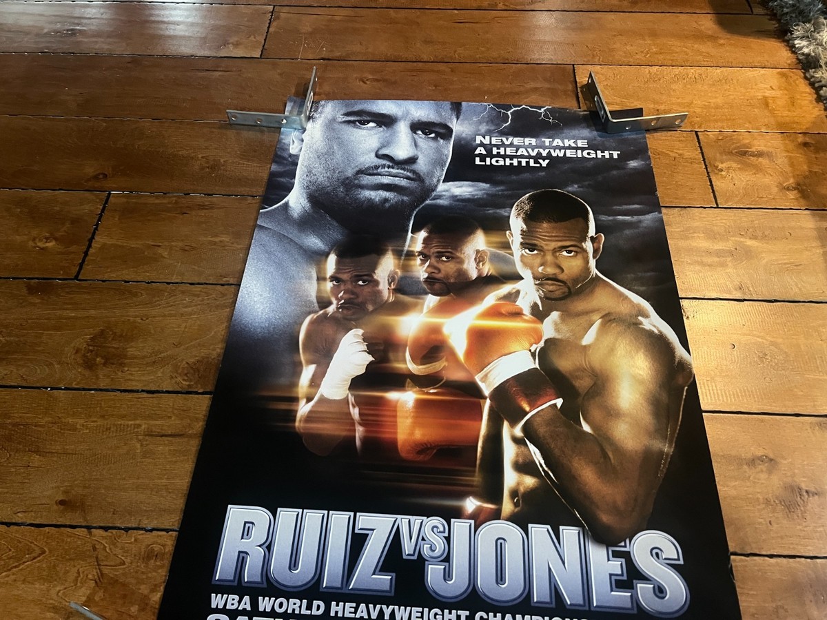 2003 ROY JONES JR VS JOHN RUIZ BOXING FIGHT POSTER WBA HEAVYWEIGHT