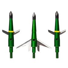 Swhacker SWH00207 #207 2 Inch Cut Broadheads Set of 3-100 Grain, Green, 2"