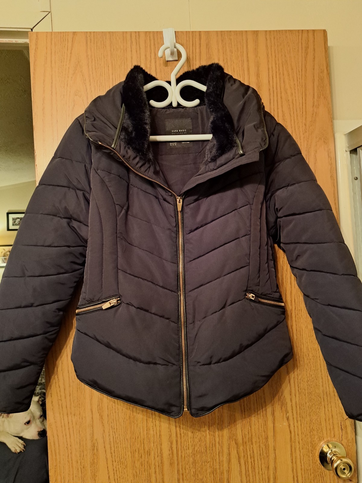 Zara Basic Outerwear Black Puffer Jacket w/Conver… - image 1