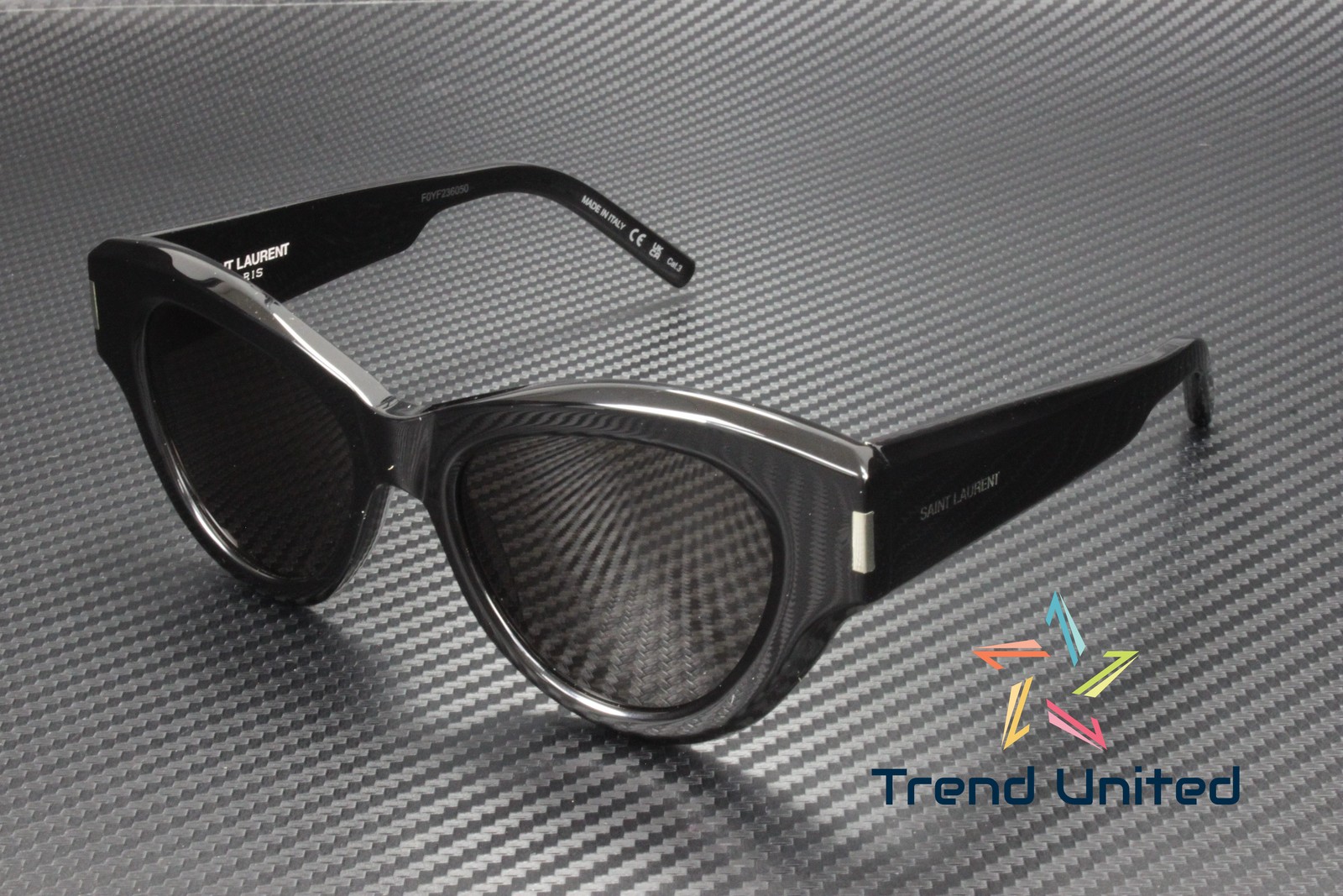 Occhiali da sole donna SAINT LAURENT SL 506 001 occhio di gatto acetato nero 51 mm OBI