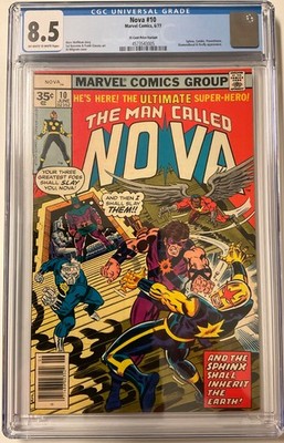 NOVA 10 SUPER RARE 35 CENT PRICE VARIANT  CGC 8.5 VS THE SPHINX Marvel 1977