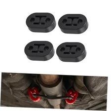 4 piezas de soporte de tubo de escape de automóvil, sistema de 4 PCS Negro -