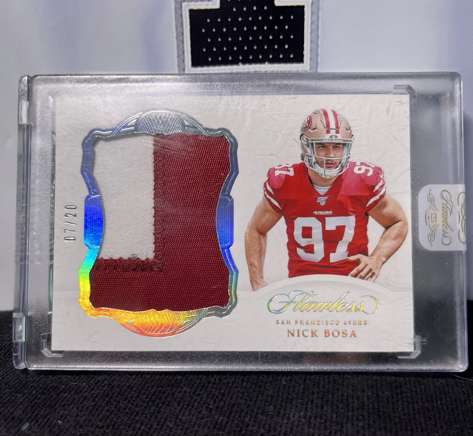 Nick Bosa Panini Flawless Rookie Patches #NBO Base