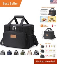 Lunch bag for Men Women Adults Small for Office Work Picnic - Reusable Portab...