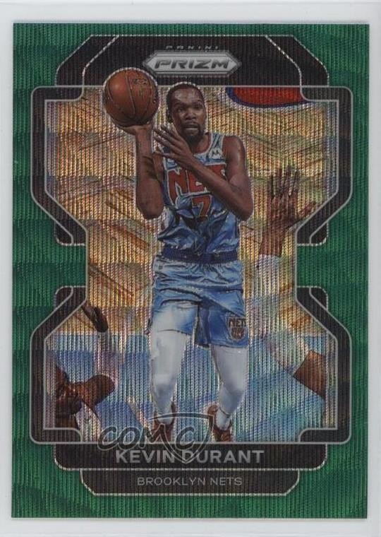 2021-22 Panini Prizm Green Wave Prizm Kevin Durant #120 1b9i