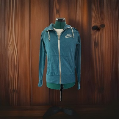 Nike Light Blue Size:M,Lightweight Jogging Hoodie Preowned VG Cond.