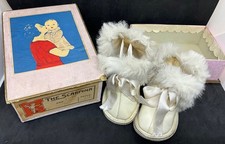 antike Baby-Schuhe 18 Leder