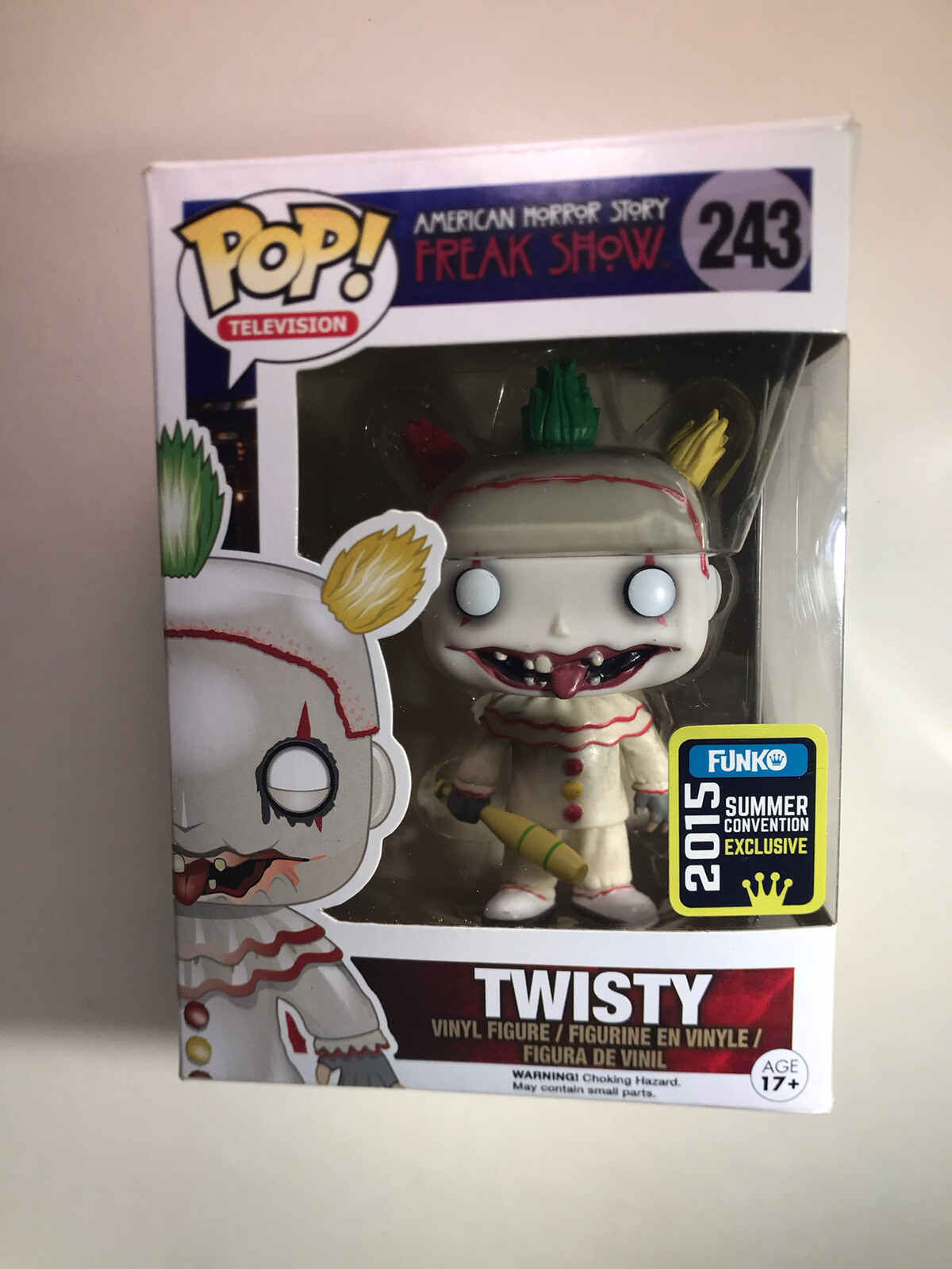 Funko Pop American Horror Story Twisty 243 2015 Convención De Verano Exclusiva De Ahs