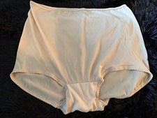 Vtg Bali 3XL 10 Silky Nude Beige Brief Panty Panties