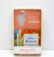SPA LIFE Mindful Meditation Essential Skincare Set Rose Quartz Gua Sha Tool 2Pk