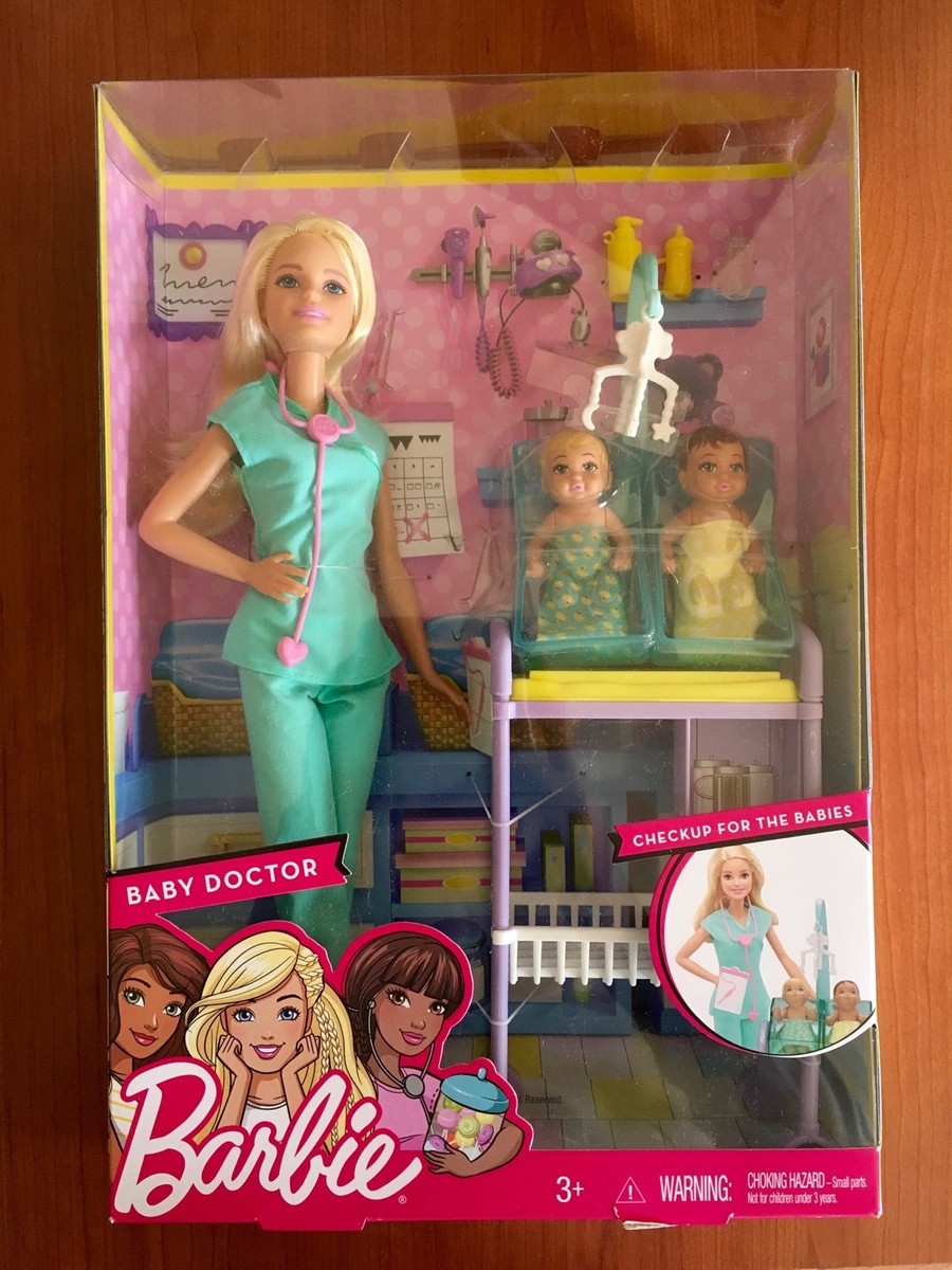 NEW! Barbie Baby Doctor Playset