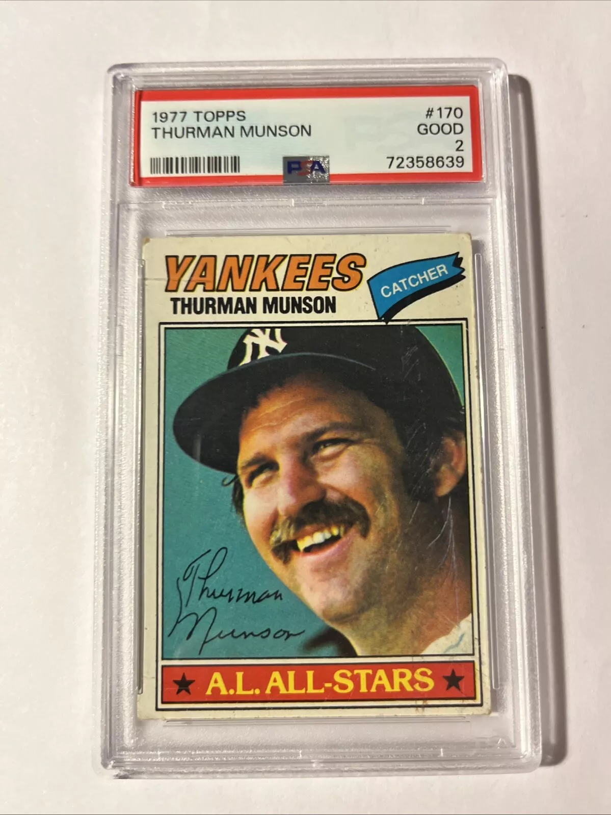 Thurman Munson trading card