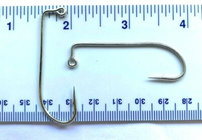 100 Hameçons Matzuo O'Shaugnessy 90 Degrés – Taille 2/0, Pour Pêche En Mer