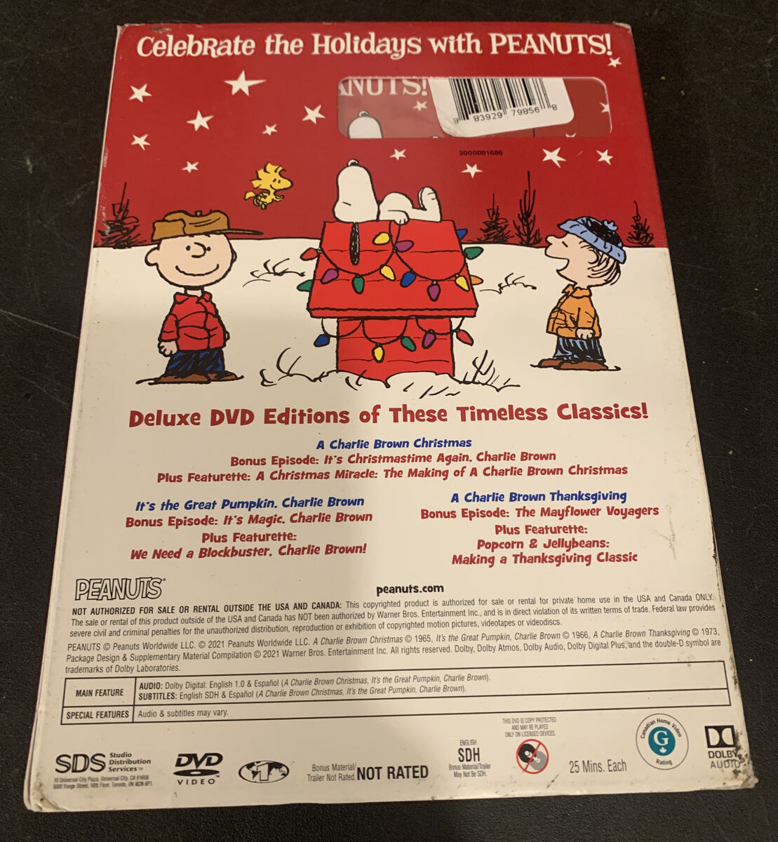 Warner Home Peanuts Holiday Collection (DVD) New With Warner Home Peanuts Holiday Collection (DVD) New With