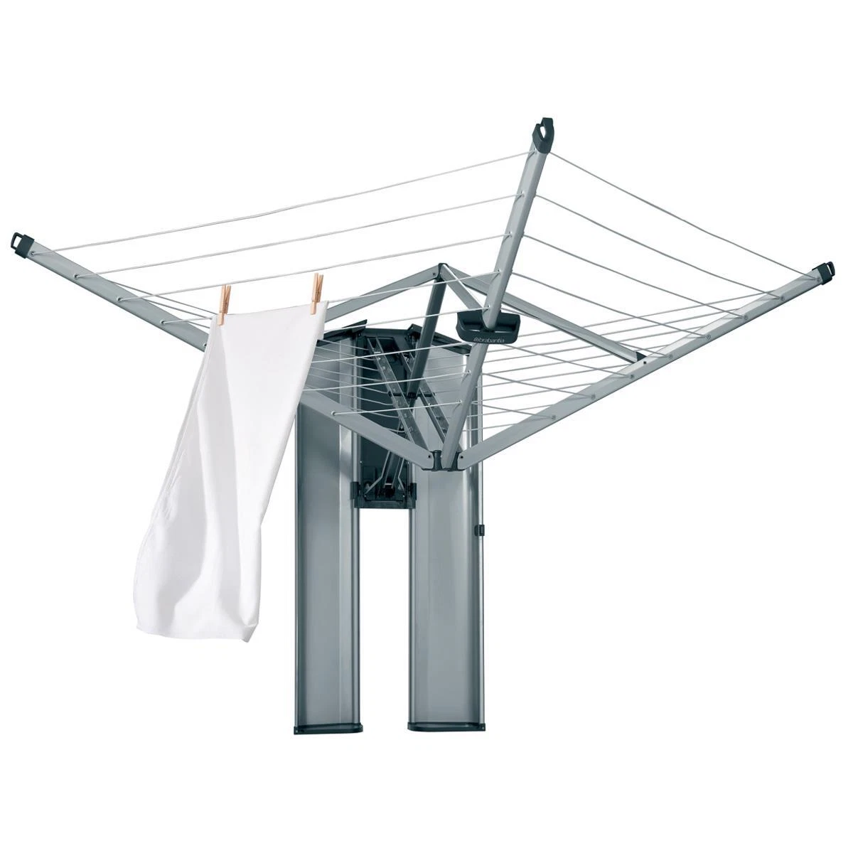 Brabantia Wallfix Dryer Clothes Airer With Metal Storage Box
