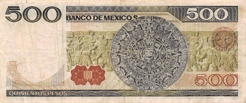 Mexico 500 Pesos 27.1.1981 Series BW Prefix U Circulated Banknote MeX