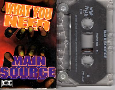 Main Source What You Need 1993 Cassette Tape Single Rap Hiphop R&B