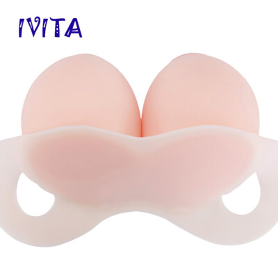 Prothèses Mammaires Ovales En Silicone IVITA 15XL - Grande Aréole Pour Transgenre/crossdressing - Beige - 6500g