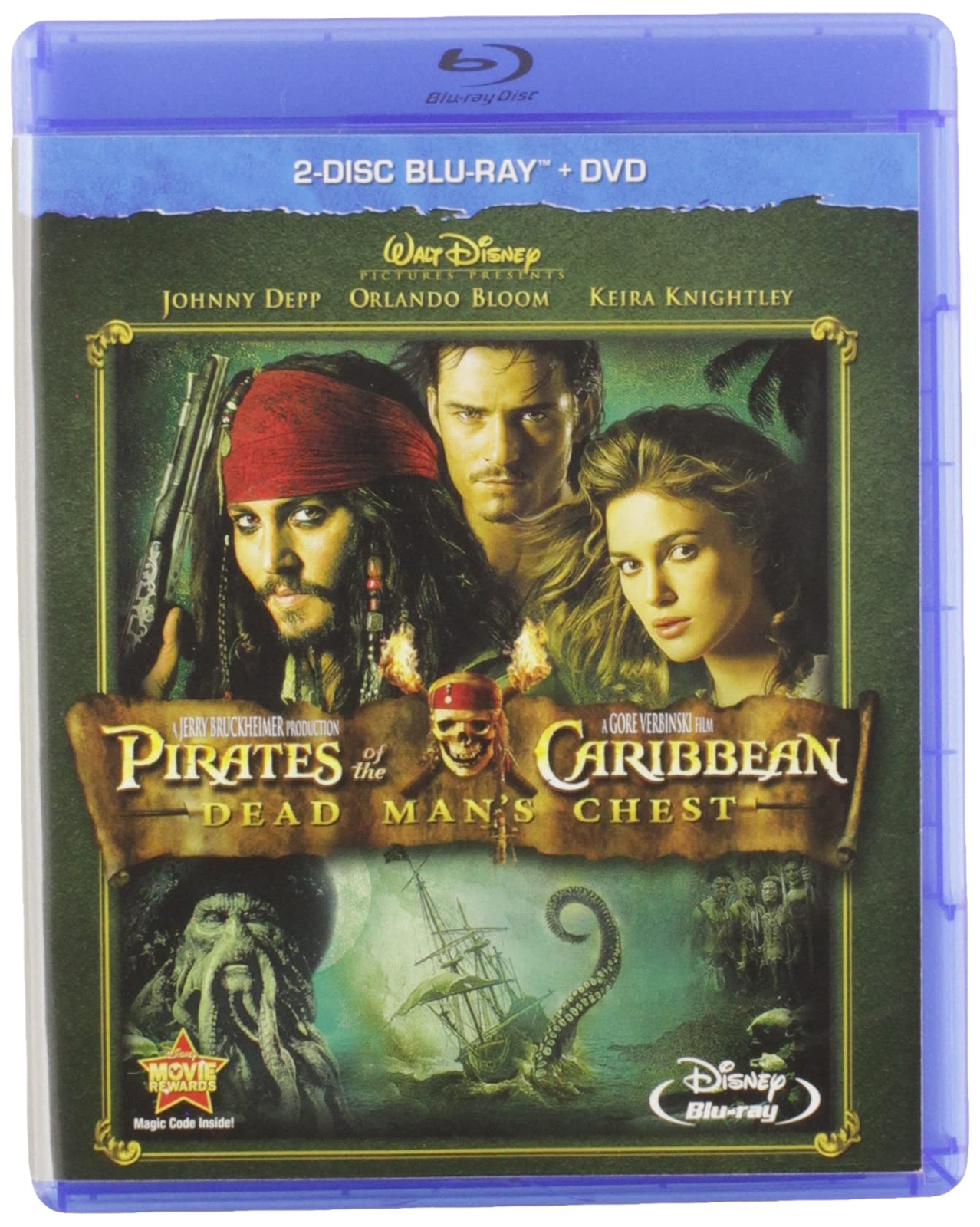 Pirates of the Caribbean: Dead Man's Chest (Blu-ray) Johnny Depp Orlando Bloom