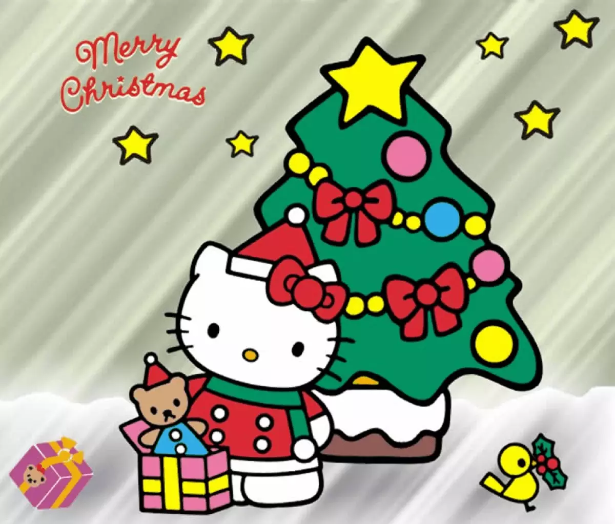 Hello Kitty Christmas T Shirt Iron on Transfer Decal #27