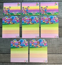 Vintage Lisa Frank Cheerleader Bears Envelopes Note Paper Lot