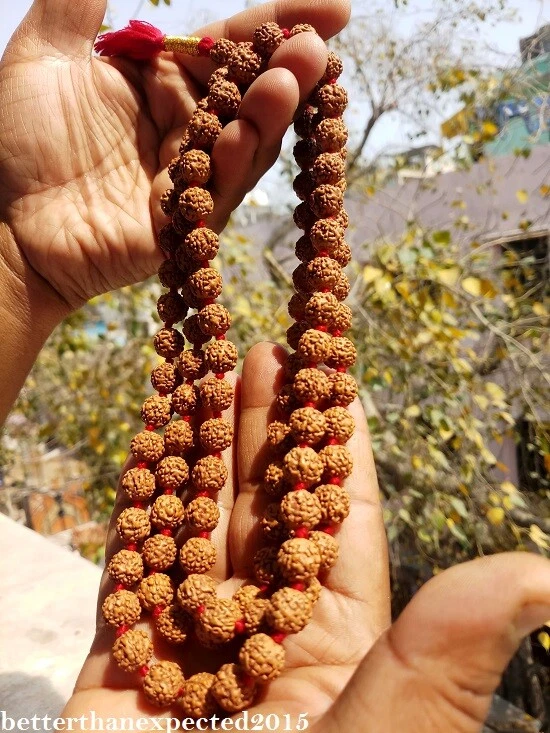 100% natural Bodhi Rudraksh,Tibetan Prayer 108+1 mala Beads Rudraksha 10 MM  Seed