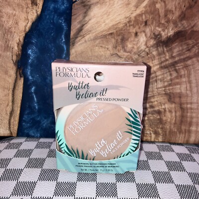Physicians Formula Murumuru Butter Believe it Pressed Powder, Translucent. NEW!