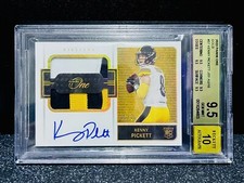 🔥#’D /10🔥2022 Panini One KENNY PICKETT 3 Color Dual Patch Auto RC BGS 9.5/10🔥