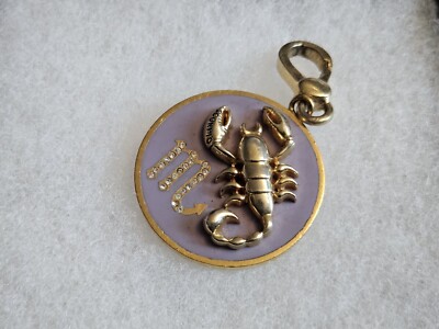  RARE VHTF JUICY COUTURE SCORPIO ZODIAC CHARM