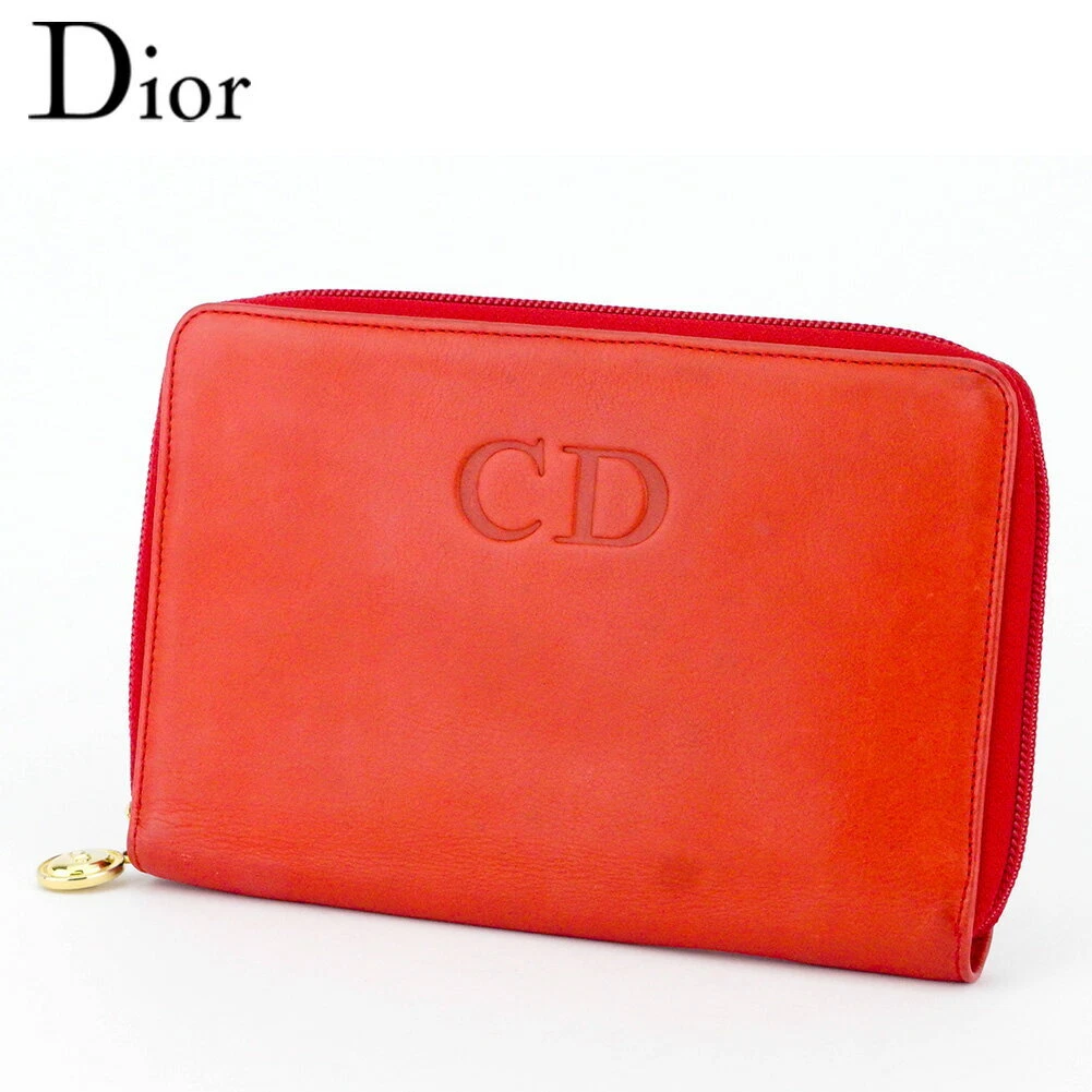 Dior Portefeuille Long Rond Fermeture Éclair Portefeuille Rangement Unisexe Accessoires Populaire