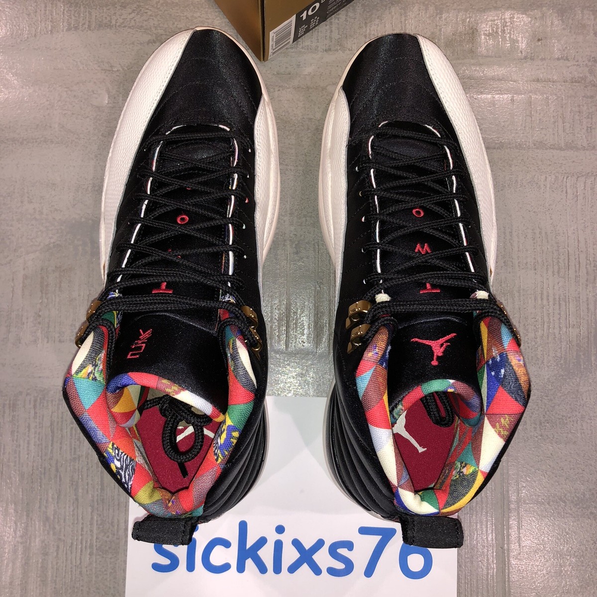 DS Men's NIKE AIR JORDAN 12 RETRO CNY 'Chinese New Year' Sz DS Men's NIKE AIR JORDAN 12 RETRO CNY 'Chinese New Year' Sz