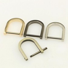 Metal Detachable Openable Screw D Ring Clasp Handbag Purse Strap Belt 2.0 #L