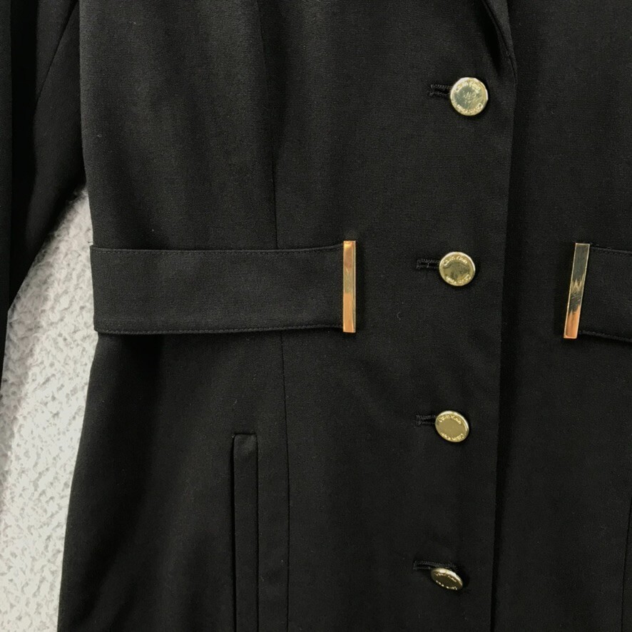 CALVIN KLEIN Dress Womens Size 6 Black Sheath Coat Style Long Sleeve Gold Button | eBay CALVIN KLEIN Dress Womens Size 6 Black Sheath Coat Style Long Sleeve Gold Button | eBay