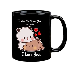 Bubu Dudu Black Coffee Mug Gift for Birthday/Anniversary/ Christmas