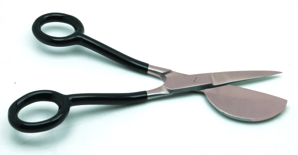 10 Pcs Carpet Duckbill Black Scissors 6" Nipping Working End 2" Repair Cutting - Image 3 of 4