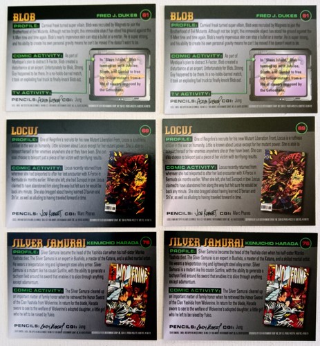 Fleer Ultra X-Men 1996 Super Villains 61, 69, 76 con tarjeta de cromo, conjunto de 6 - Imagen 2 de 2