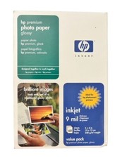 New Sealed HP Premium Photo Paper Glossy 4"x6" Q1989A 60 for Ink Jet Printer