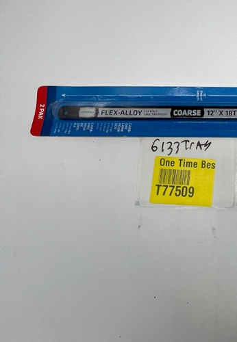 QTY 12 Century Drill & Tool 04333 Carbon Alloy Steel Hacksaw Blades 12" 18 Teeth - Foto 9 di 9