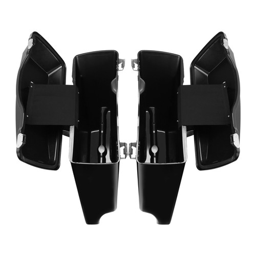 5" Vivid Black Stretched Saddlebags Fit For Harley Road King Street Glide 93-13 - Picture 8 of 11
