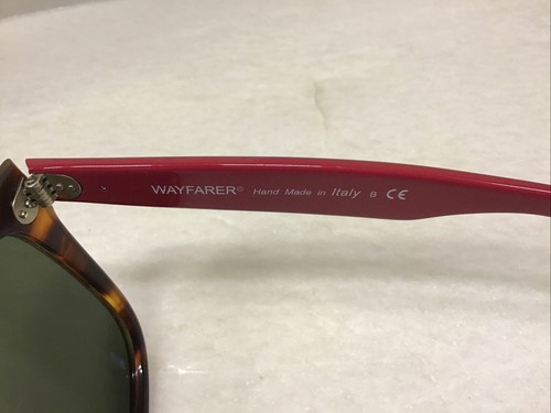 Ray Ban Wayfarer RB2140 Tortoise 1178/30 Made In Italy **Frame Only*** Case - Picture 4 of 12