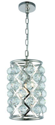 Crystal Balls Pendant Chandelier Polished Nickel Kitchen Ceiling Light Fixture