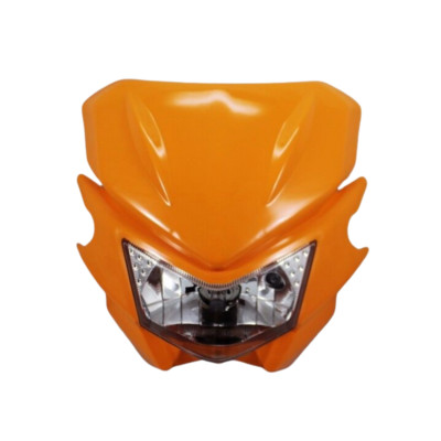 Red Off-Road Headlight For Honda Dirt Bikes – XR MX CR CB Style, Front Mount