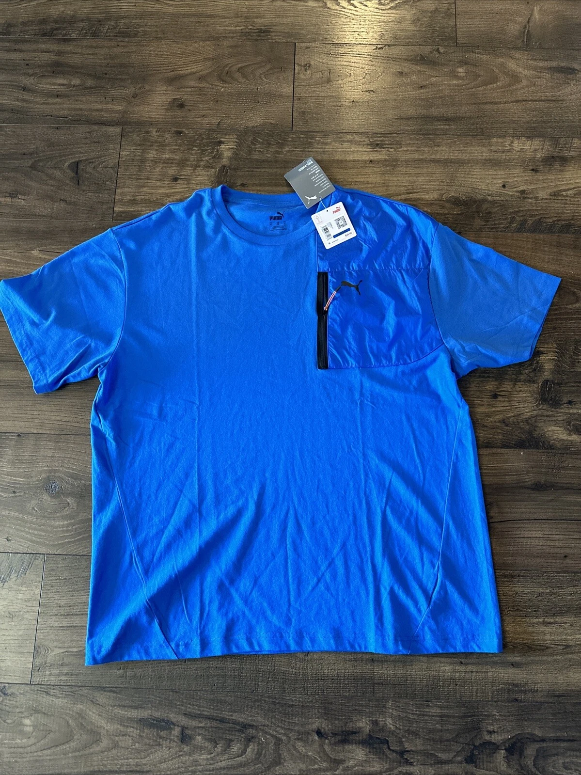 T shirt Puma Open Road girocollo manica corta uomo blu casual top 67589547 XL