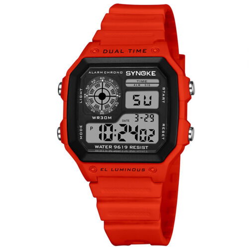 Unisex Digital Watch Luminous Men's Casual Alarm Sports Wristwatch Waterproof - Picture 16 of 17